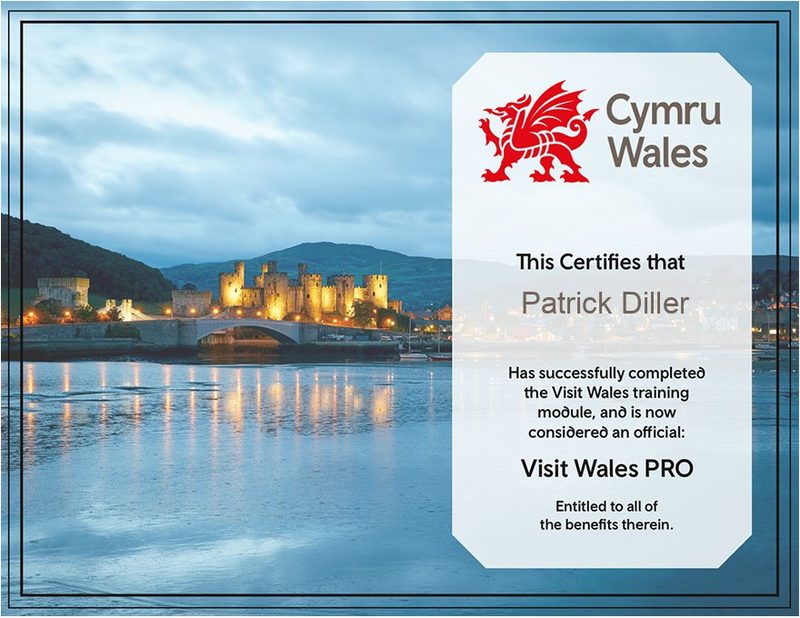 Visit Wales PRO Diploma — Cymru Wales — Patrick Diller