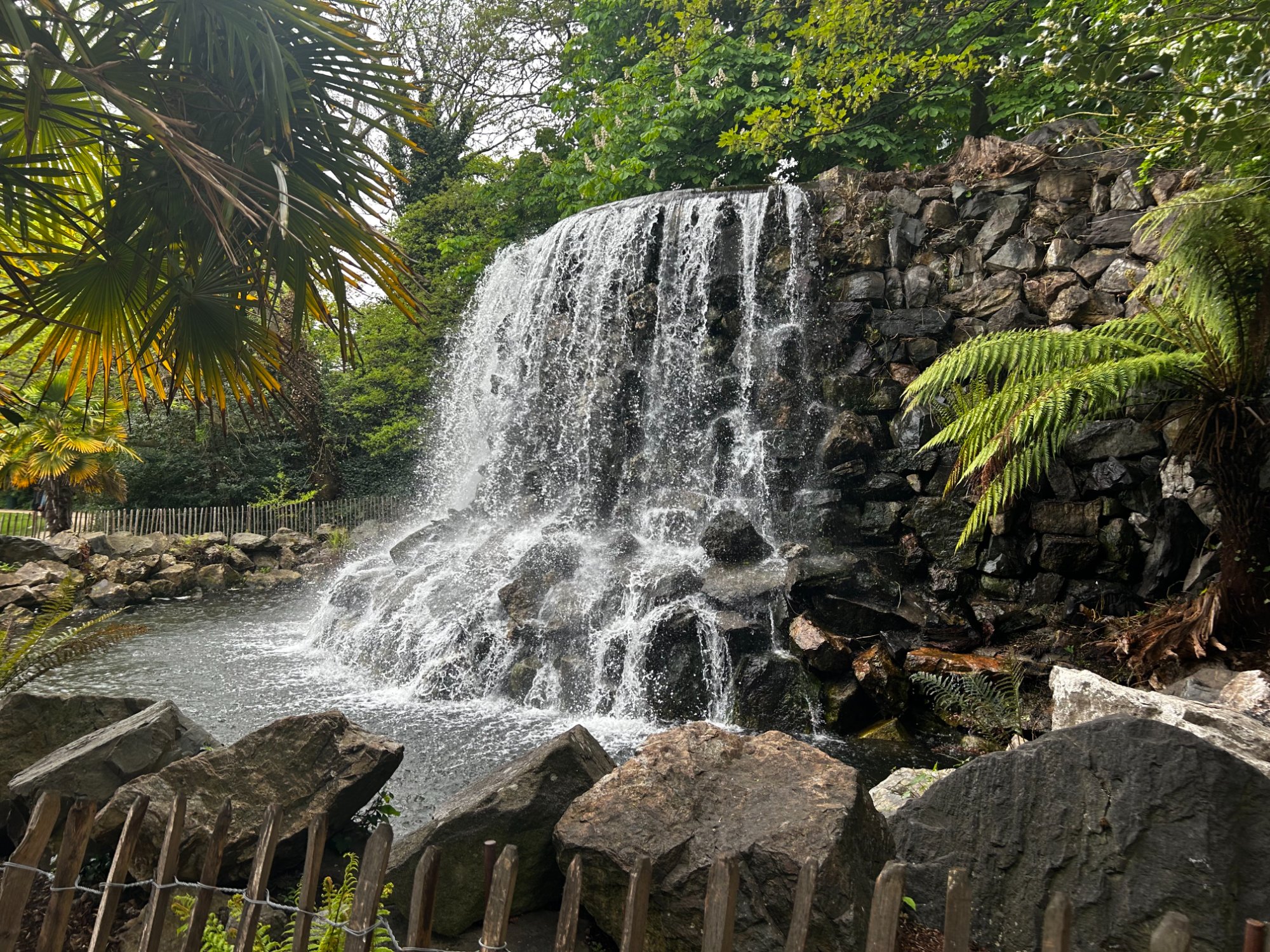 Beautiful waterfall in Ireland